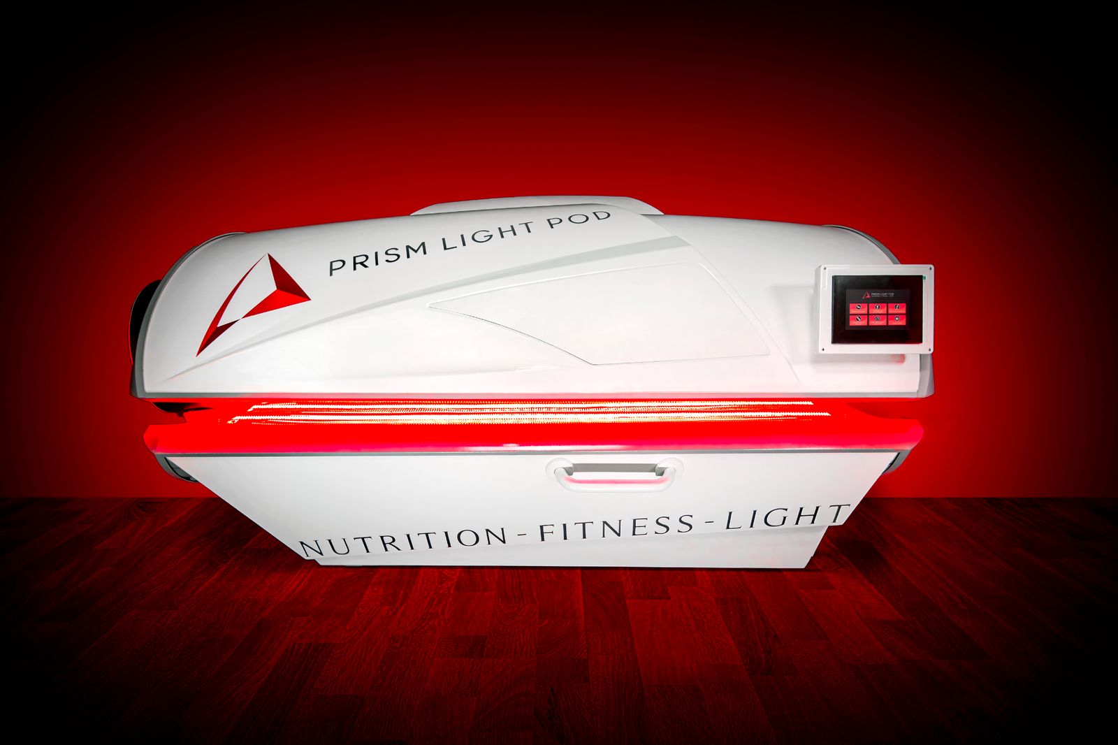 Prism Light Pod full-body red light bed, open
